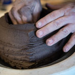 Patricia Shone in her studio 2018